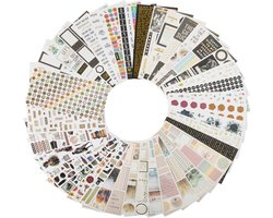 Stickers Volwassenen 1000pcs - Stickers & Tapes - Papier stickers - verpakt in mooie opbergboekjes - cadeau - verjaardag - feestje