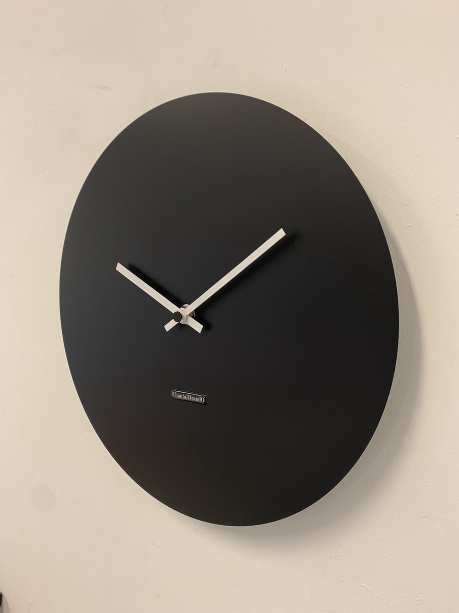 Wandklok ChantalBrandO MISTRAL BLACK -- MODERN DESIGN --