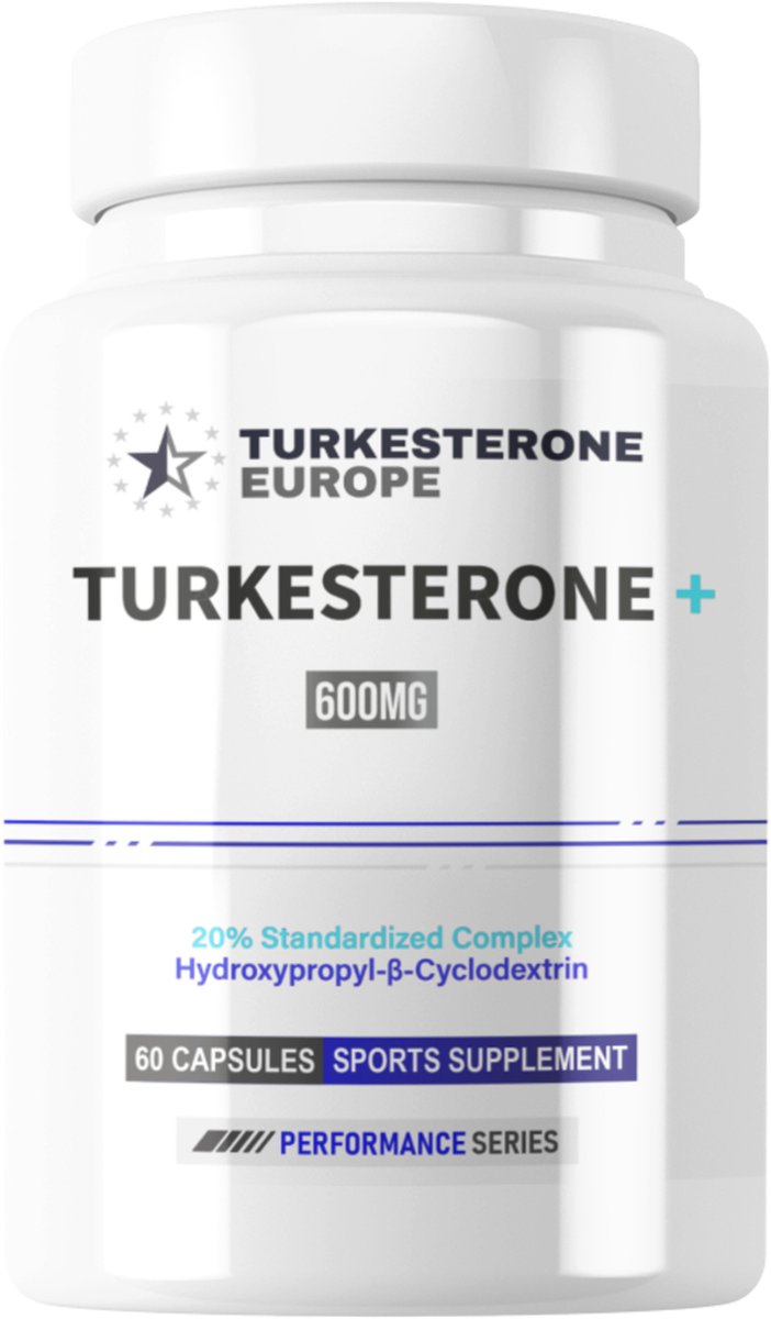 Goedkoopste Supplementen - Turkesterone ™ 20 Complex met Hydroxypropyl-β-Cyclodextrine - 60 Capsules (600mg)