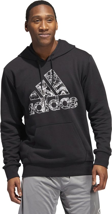 Adidas hoodie 2.0 print - Maat S - zwart