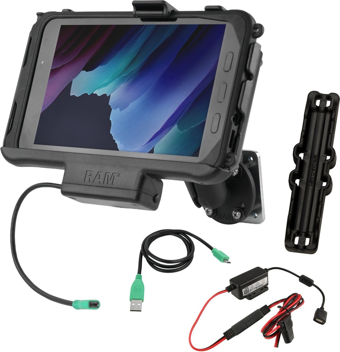 Powered montageset Galaxy TAB Active2/ Active3/ Active 5 - Hardwire