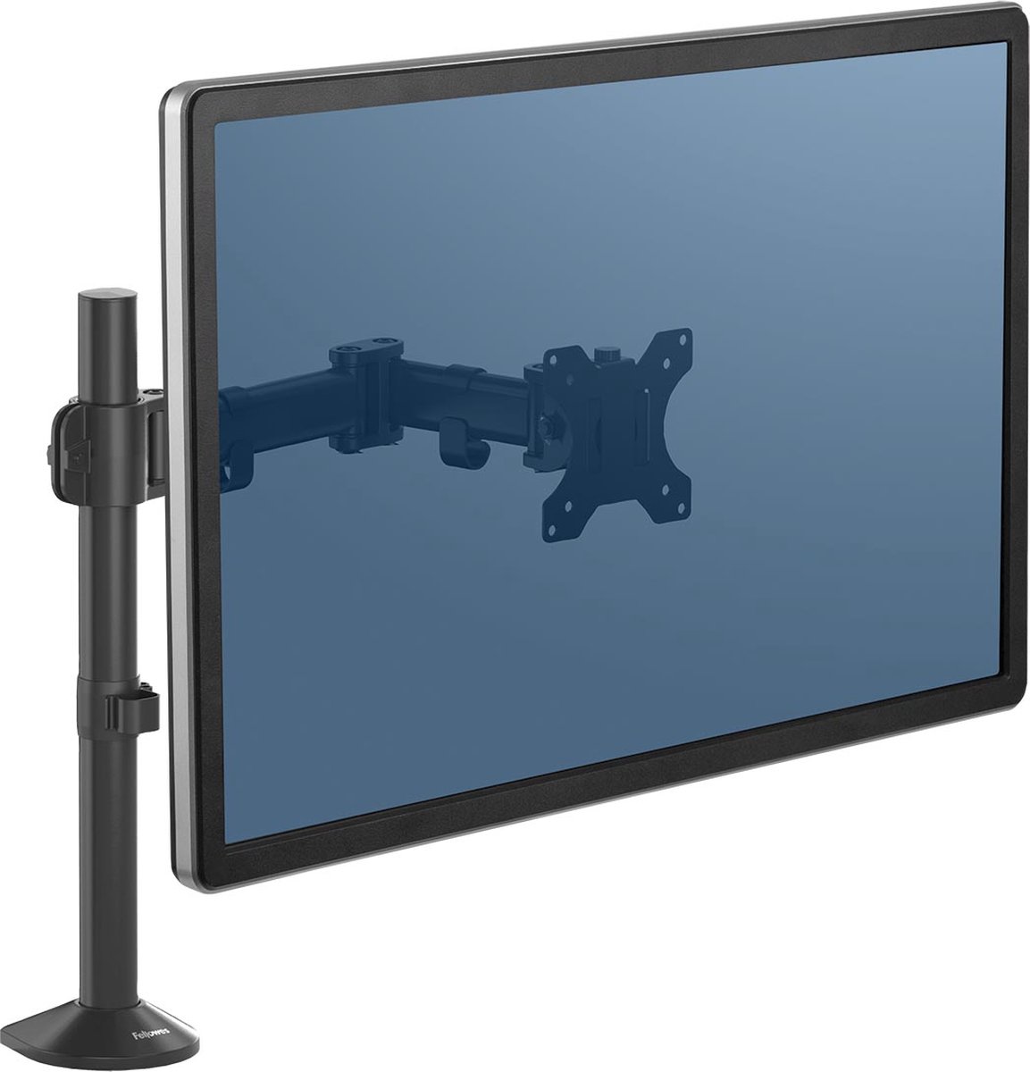 Fellowes Reflex monitor arm - enkel 1 scherm - 32 inch - klem - zwart