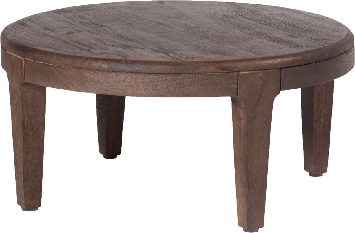 Giga Meubel Salontafel Mio - Rond - Acaciahout - Set van 2