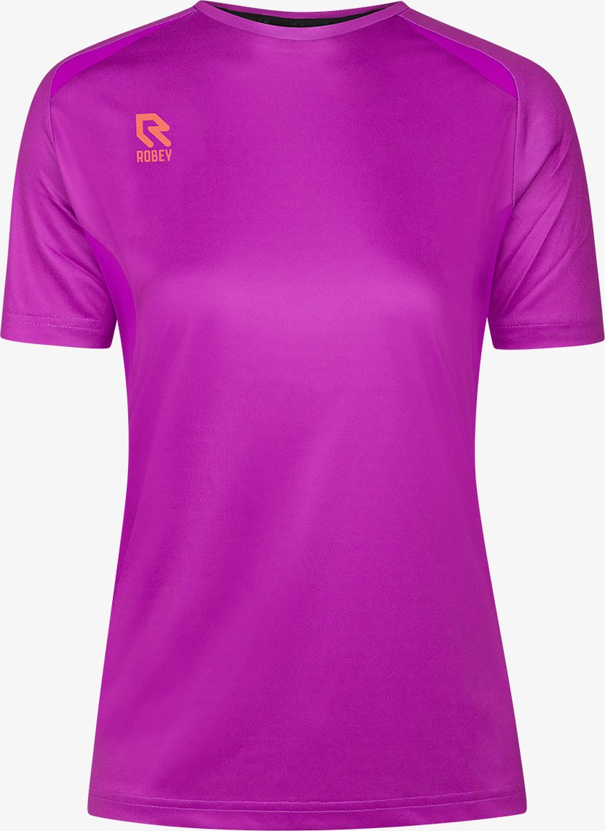 874x1200.jpg Robey Forward Shirt Korte Mouw Dames - Paars | Maat: 3XL - Afbeelding 1