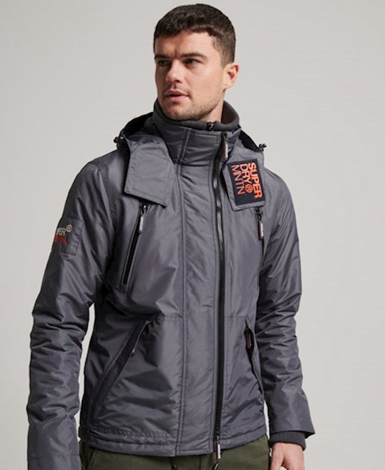 SUPERDRY Mountain Windcheater Veste Homme Charcoal - Taille S