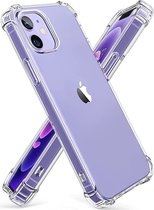 DrPhone TPU Hoesje - Siliconen Bumper Case Met Verstevigde Randen – Schokbestendig - Geschikt voor iOS Smartphone 14 Plus - Transparant