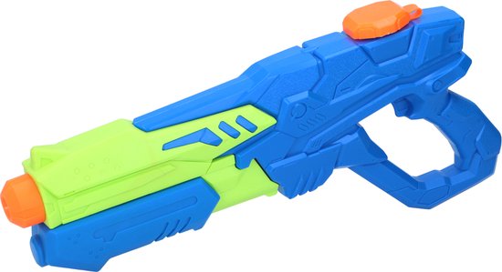 Scatch Waterpistool - 38 x 5 x 17 CM - 600ML Waterreservoir - voor Kinderen en Volwassenen - Waterspeelgoed - Blauw/Groen/Oranje