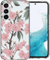 iMoshion Hoesje Geschikt voor Samsung Galaxy A54 (5G) Hoesje Siliconen - iMoshion Design hoesje - Roze / Cherry Blossom