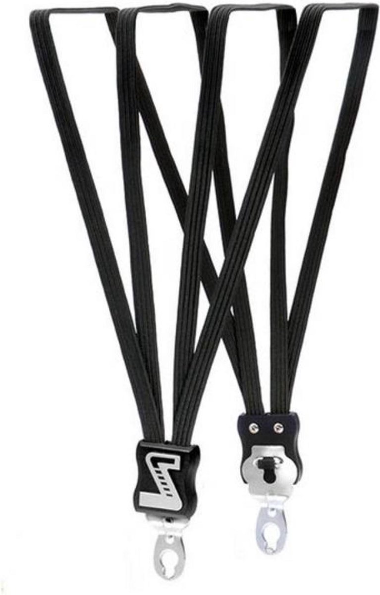 Simson Extra lange snelbinder - 4 stevige binders - zwart