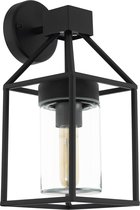 EGLO Trecate Wandlamp Buiten - E27 - 35,5 cm - Zwart