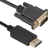 Câble Techvavo® DisplayPort vers VGA Femelle - Câble DP vers DVI Femelle - Résolution Full HD 1080P - 1,8 mètre