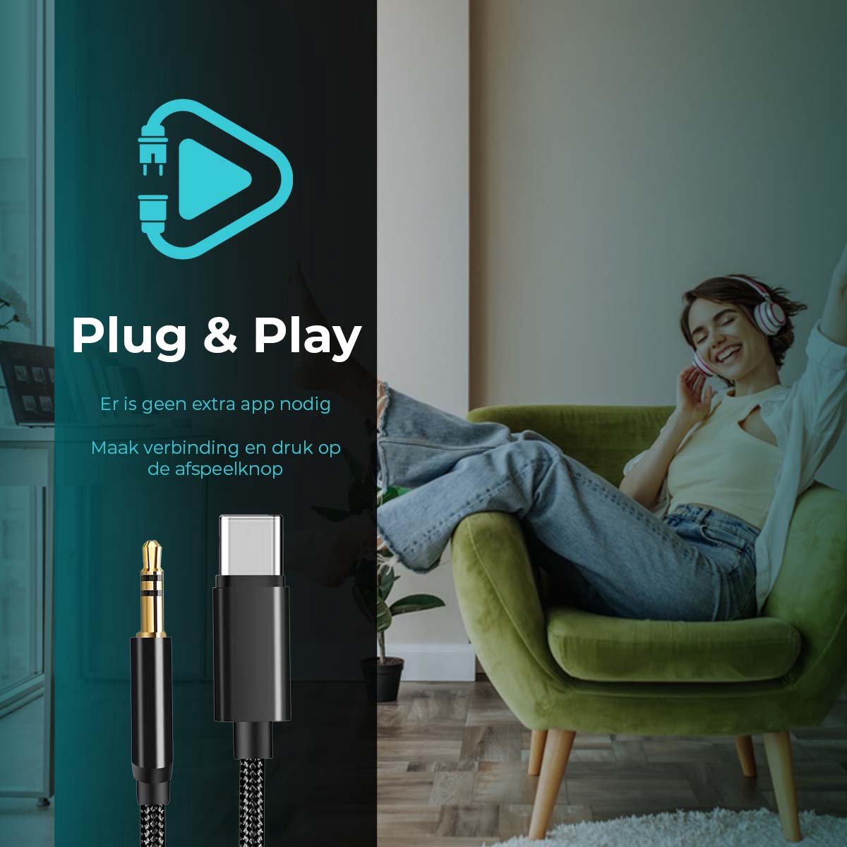 1m Cavo Aux 3,5mm Jack Spina Jack Per Auto IPHONE MP3 Cellulare PC TV - Foto 4