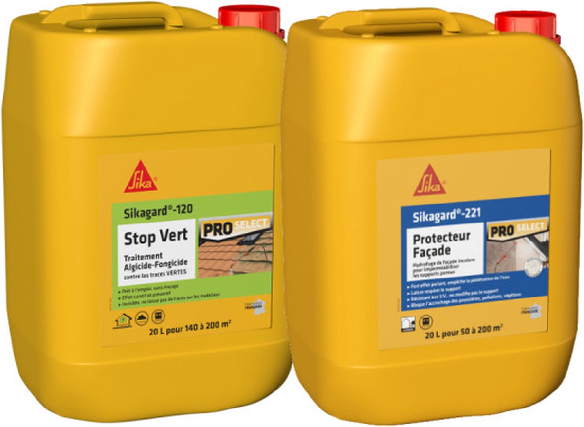 Pack Traitement et Protection SIKA - Sikagard-120 Stop Vert 20L -  Sikagard-221... | bol