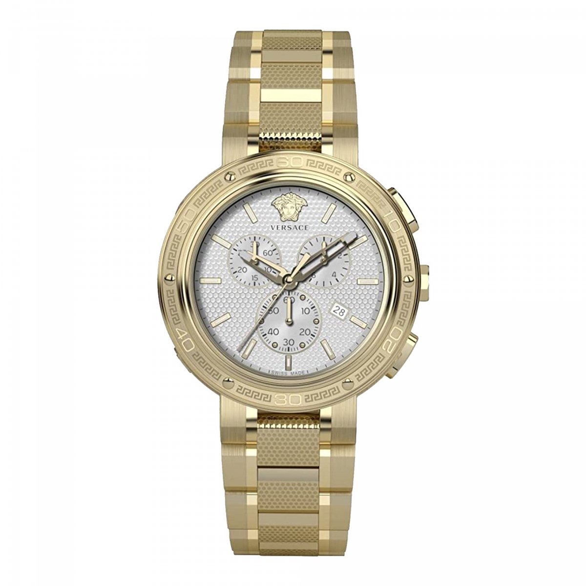 Versace VE2H00621 horloge mannen - Roestvrij Staal - goud