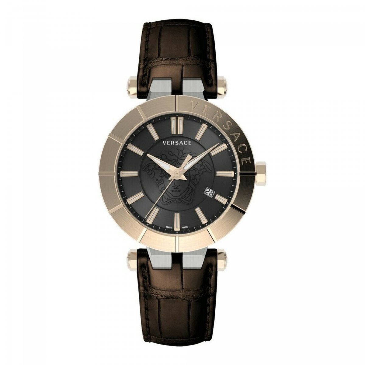 Versace VE2B00221 horloge mannen - Roestvrij Staal - goud