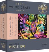 Trefl hout Kleurrijke Kat puzzel - 1000 stukjes