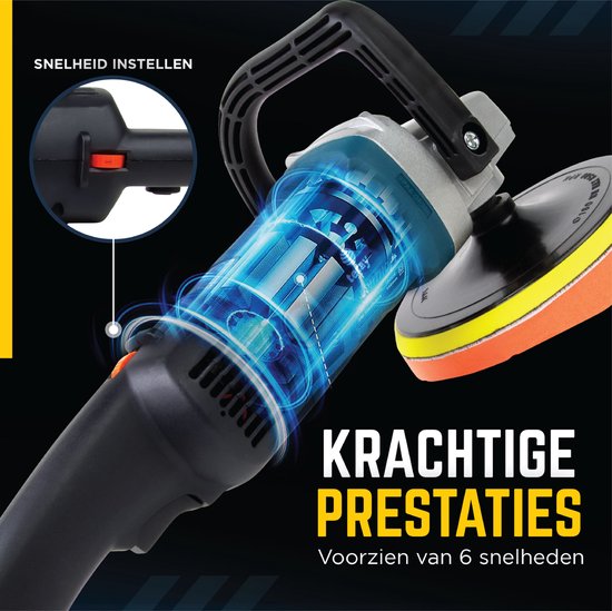 Mini Poetsmachine Teray® Professionele Polijstmachine – Poetsmachine – Krachtige Motor ...