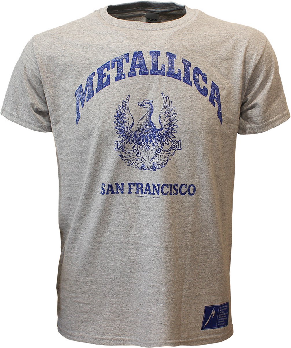 Metallica San Francisco College T-Shirt - Officiële Merchandise - M