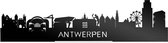 Standing Skyline Antwerpen Zwart Glanzend - 40 cm - Woon decoratie om neer te zetten en om op te hangen - Meer steden beschikbaar - Cadeau voor hem - Cadeau voor haar - Jubileum - Verjaardag - Housewarming - Aandenken aan stad - WoodWideCities