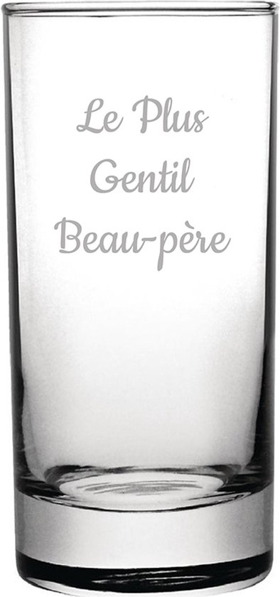 Longdrinkglas gegraveerd - 28,5cl - Le Plus Gentil Beau-père