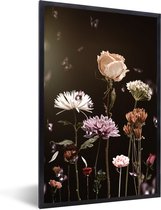 Cadre photo avec affiche - Nature morte - Couleurs - Fleurs - 20x30 cm - Cadre pour affiche