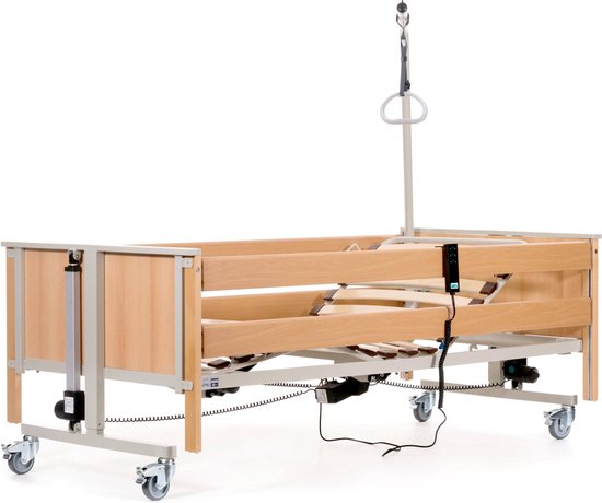 aks-L4 Le lit médicalisé standard avec sommier à lattes en bois | bol