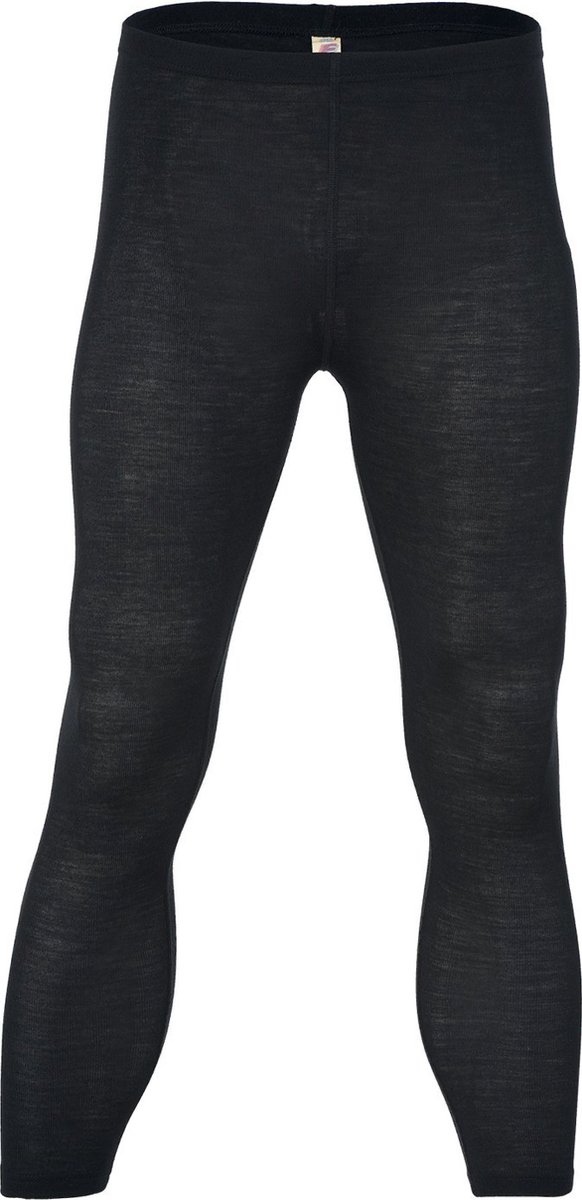 Heren Legging Zijde - Merino Wol Engel Natur - GOTS zwart 50/52L