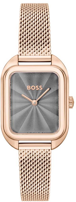 BOSS HB1502683 BALLEY Dames Horloge - Mineraalglas - Staal - Rosé goudkleurig - 35 mm breed - Quartz - Druksluiting - 3 ATM (spatwater)