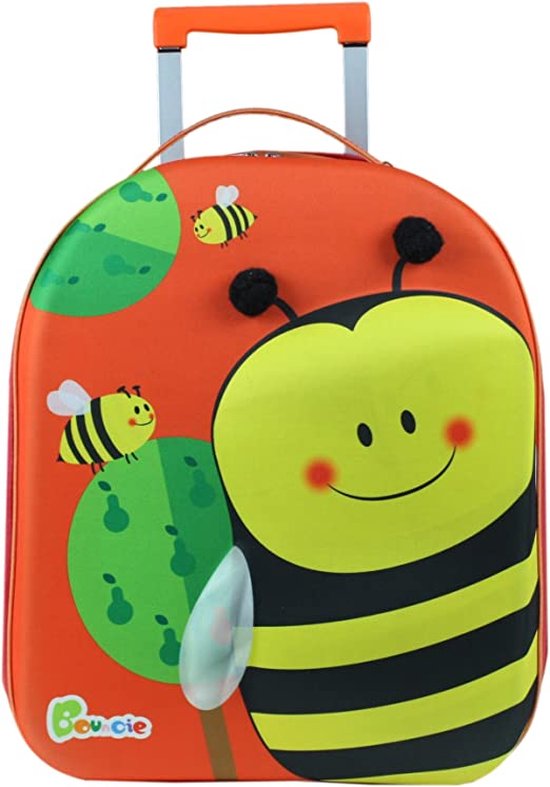 Kinder Koffer Kinder Reisekoffer Mit Sitzfunktion - Handgepäck Trolley In Tier-Design (52x21x32cm) Kinder Trolley
