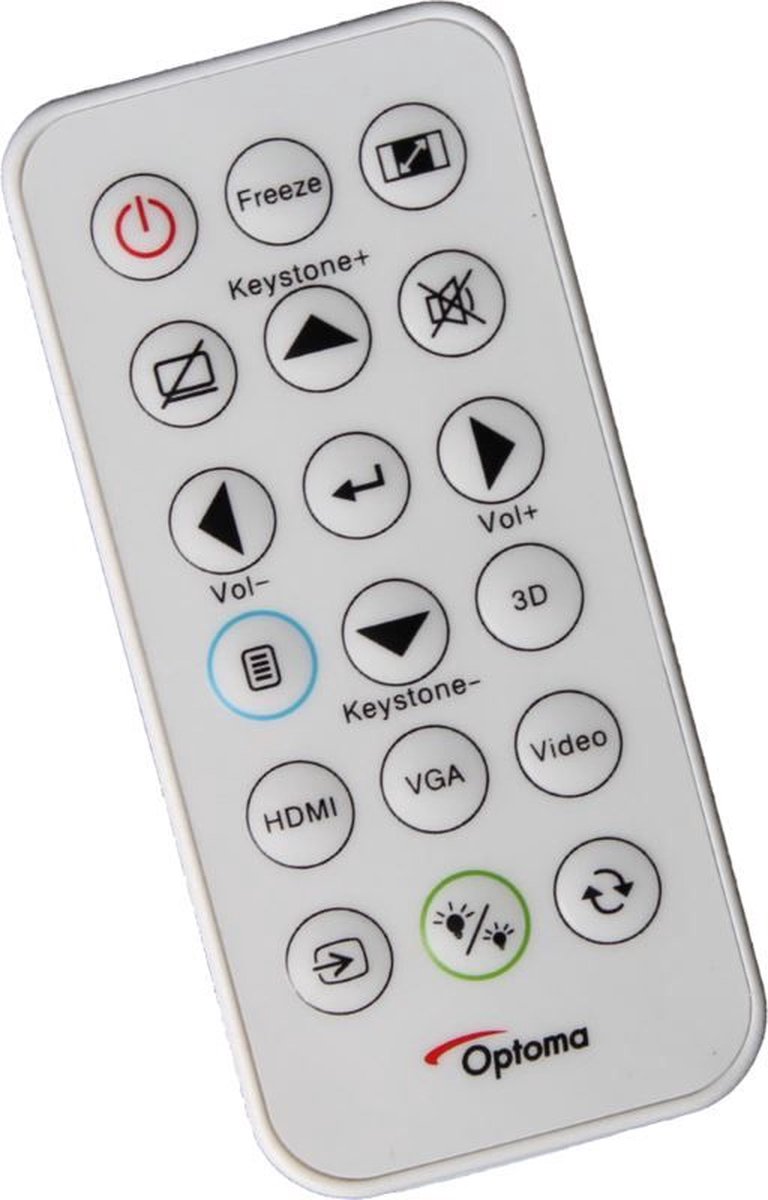 Afstandsbediening geschikt voor de OPTOMA S322e beamer, vervangt BR-3079N