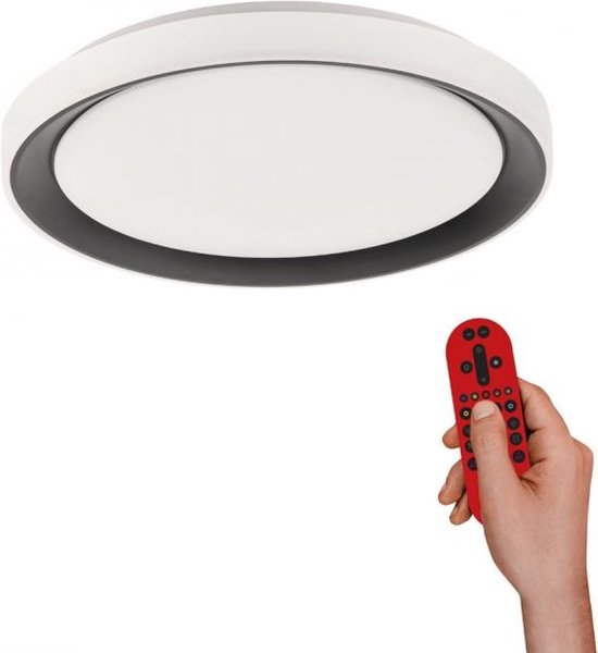 Disc Smart LED plafondlamp d:51 cm wit / zwart - Modern - Leuchten Direkt