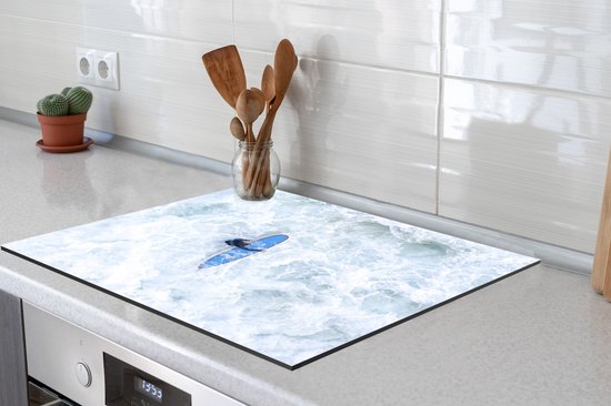 KitchenYeah® Inductie beschermer 78x78 cm - Sport - Surfen - Golven - Kookplaataccessoires - Afdekplaat voor kookplaat - Inductiebeschermer - Inductiemat - Inductieplaat mat