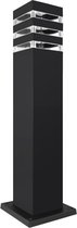 Bol.com LED Tuinverlichting - Staande Buitenlamp - Aluminium - Mat Zwart - E27 Fitting - Vierkant - 50cm aanbieding