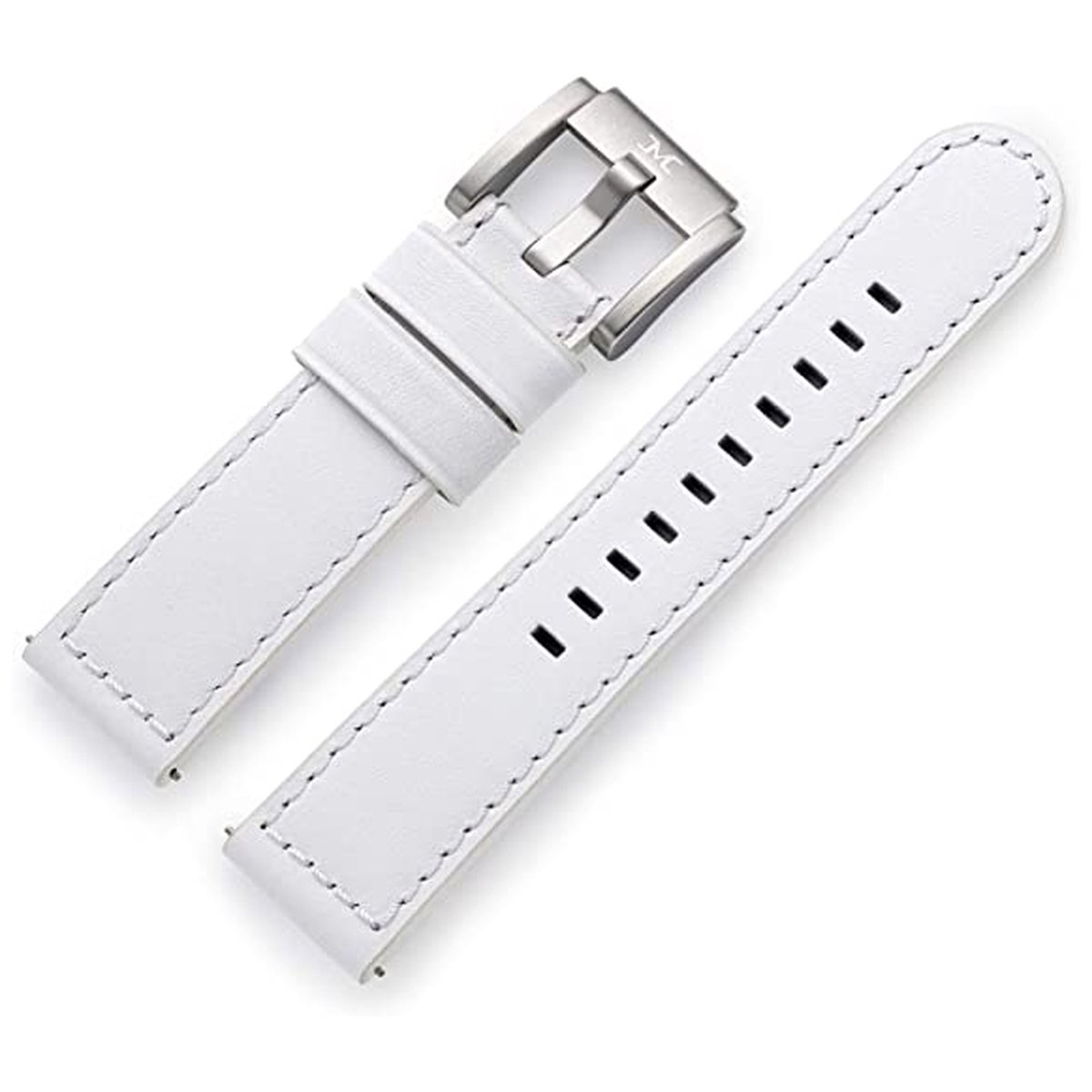 Marc Coblen - TW Steel Horlogeband Wit Leer 22mm