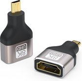 NÖRDIC HDMI-5023 - HDMI 8K Adapter - HDMI naar Micro HDMI