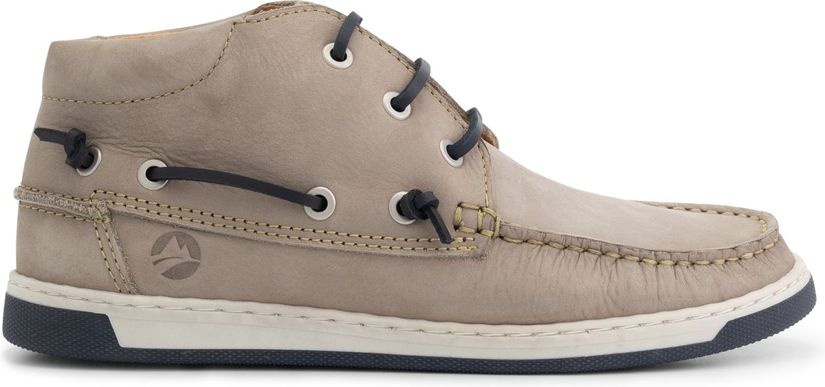 Travelin' Maenporth hoge zomerschoenen dames leren Mocassins hoog