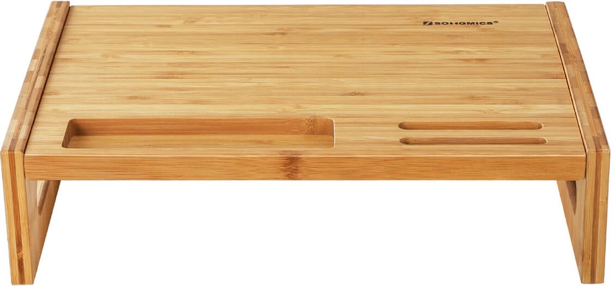 Homeza® Bamboe Monitor Verhoger - Laptop Standaard - Ergonomisch - Naturel