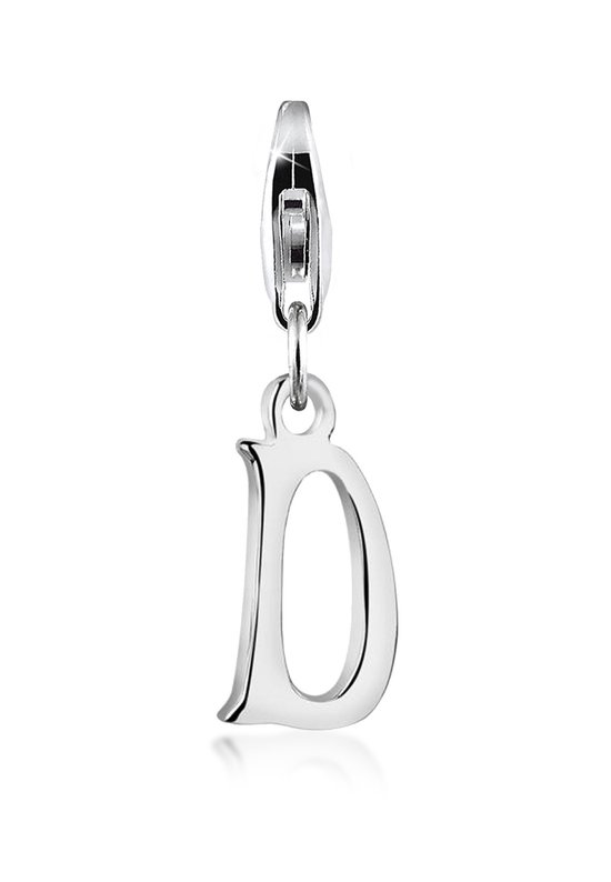 Nenalina Dames Bedel Bedeltje Letter Hanger in 925 Sterling Zilver voor alle gangbare Charm- en Bedeldrager