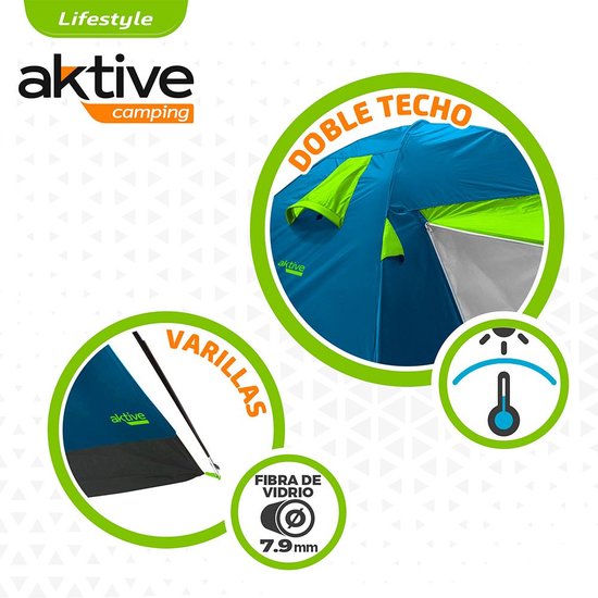 Aktive Iglu Tent Blauw 4 Places van Merkloos — afbeelding 5