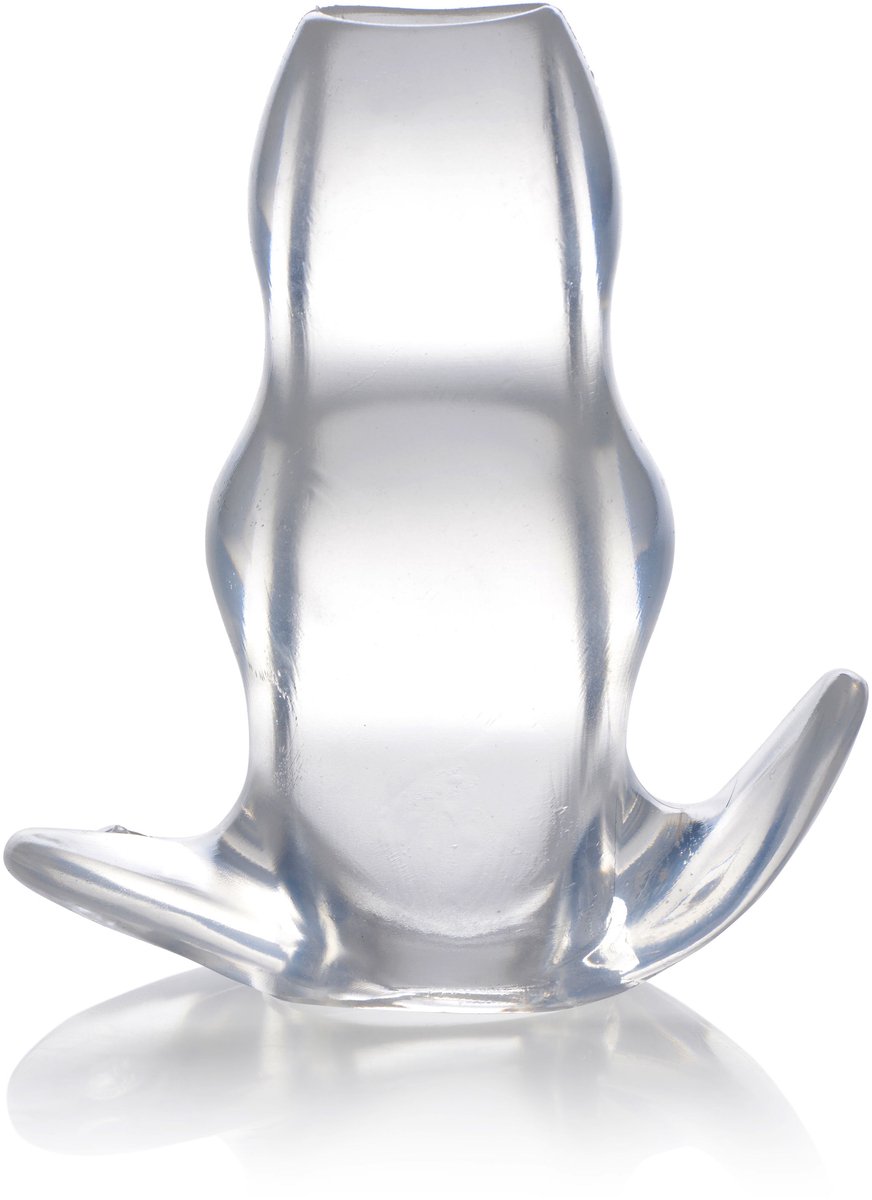 XR Brands Clear View - Holle Anale Plug - Groot clear