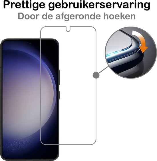 Protecteur d'écran en Glas Tempered Glass Samsung S23 - Verre trempé pour Samsung Galaxy S23 - PACK DE 2