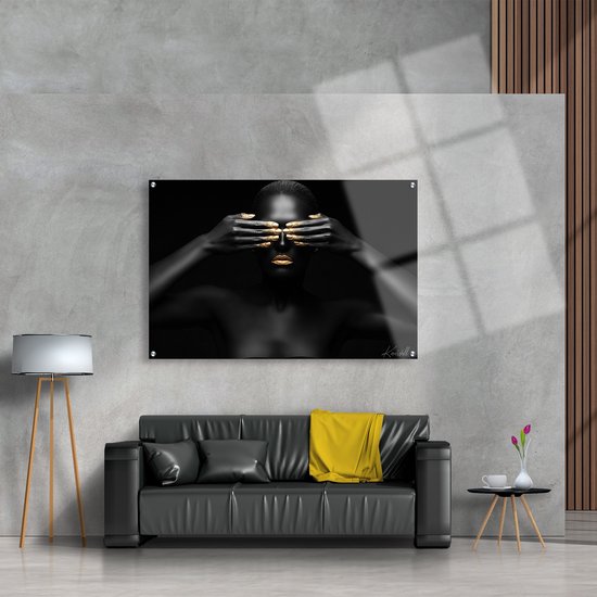 Luxe Plexiglas Schilderij Afraid | 75x100 | Woonkamer | Slaapkamer | Kantoor | Muziek | Design | Art | Modern | ** 5MM DIK**