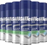 x6 Gillette Series Verzachtende Scheergel 200 ML