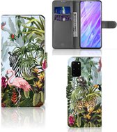 Telefoonhoesje met Pasjes geschikt voor Samsung Galaxy S20 Plus Jungle