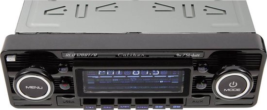 Caliber autoradio vintage look retro black lecture cd/usb/sd avec tuner fm  et bluetooth RCD120BT/B - Conforama