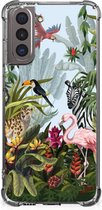 Case Anti-shock geschikt voor Samsung Galaxy S21 Jungle