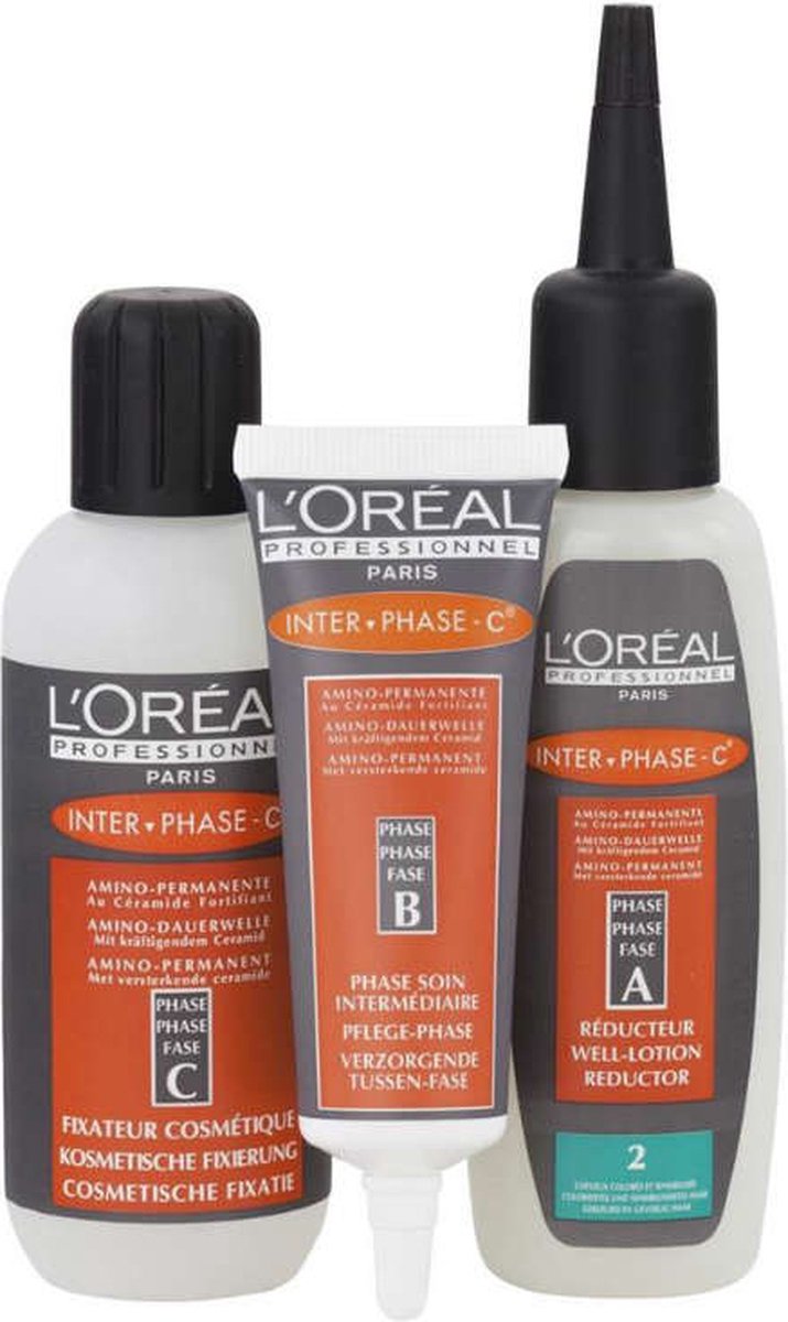 L’Oréal Professionnel - Vorm - Inter Phase-C Nr. 2 - Permanent voor de gevoelige hoofdhuid - 200/100/25