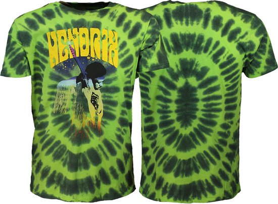 Jimi Hendrix Hear The Vibe Dip Dye T-Shirt - Officiële Merchandise