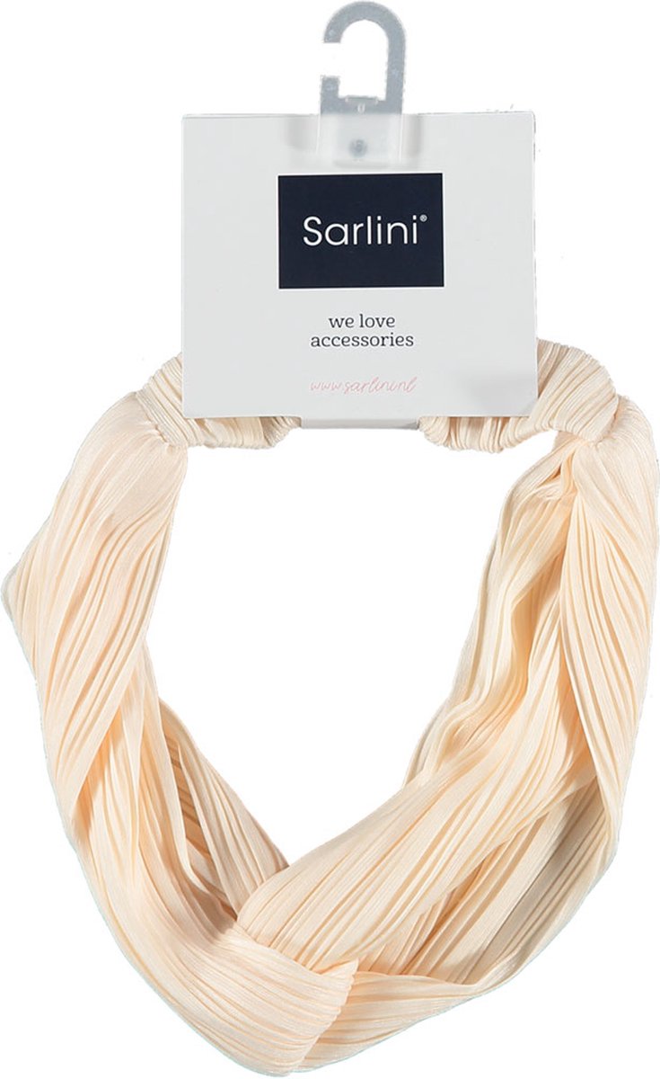 Sarlini Fashion Elastische haarband Bow | Plisé Offwhite