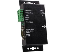 StarTech 1-poort Metalen Industriële USB naar RS422/485 Seriële Adapter met Isolatie